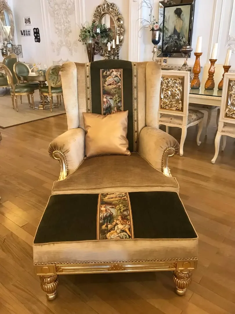 Royal Maharaja Dining Table Set in Solid Wood